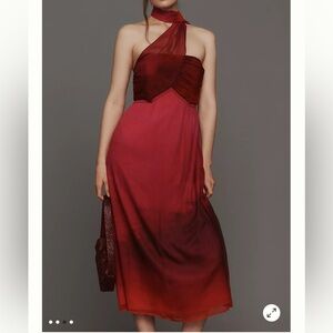 Plenty by Tracy Reese Two-Tone Red to Berry Dress